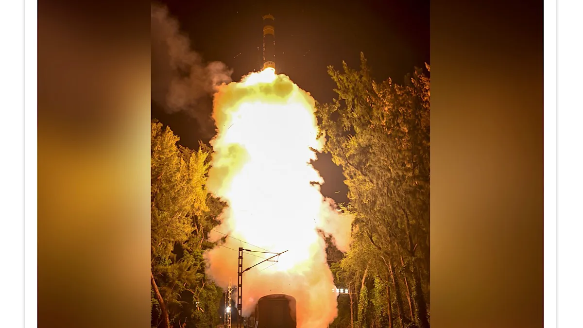 Agni-Prime missile launch by DRDO