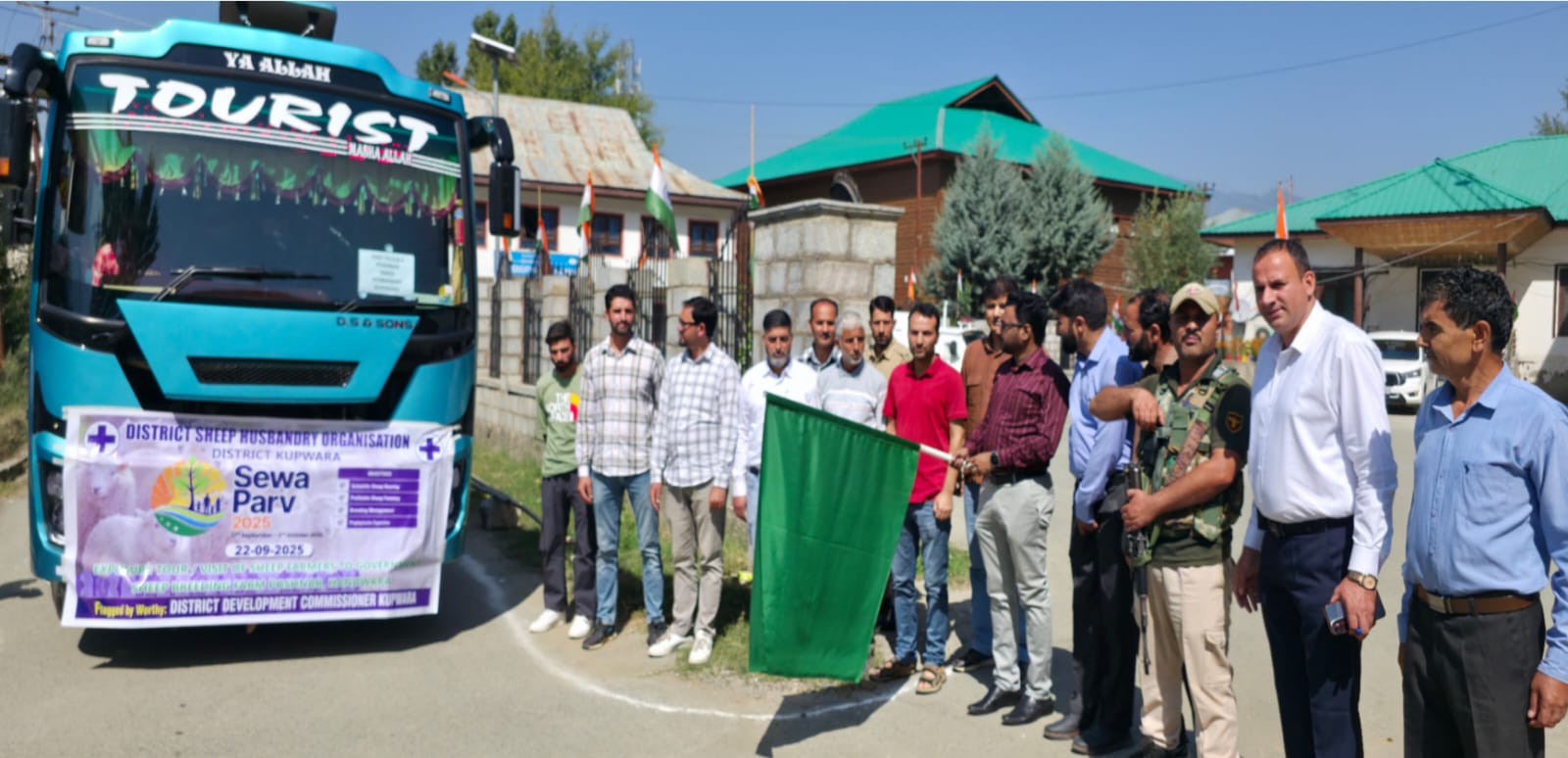 Participants of the exposure-training visit to Sheep Breeding Farm Poshnar, Kupwara