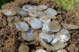 A collection of 75 silver coins found in Uttar Pradesh
