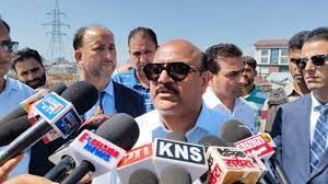 Deputy Chief Minister Surinder Kumar Choudhary speaks to media