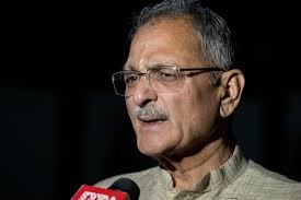 Ladakh Lieutenant Governor Kavinder Gupta during security review meeting