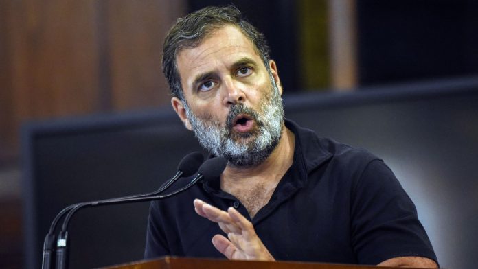 Rahul Gandhi speaks at press conference on vote theft allegations
